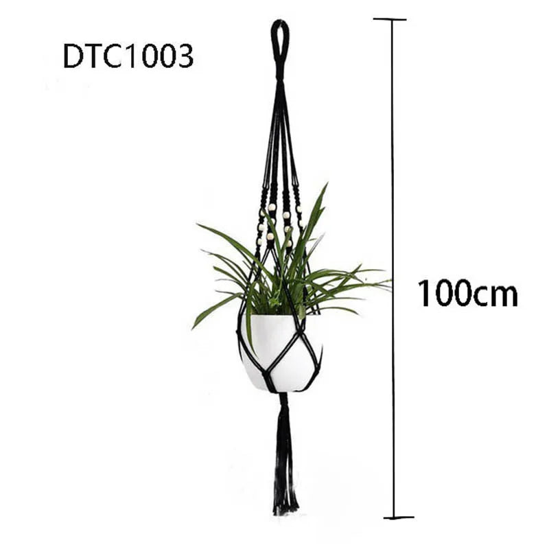 Handmade Boho Macrame Plant Hanger for Flowers & Potted Plants