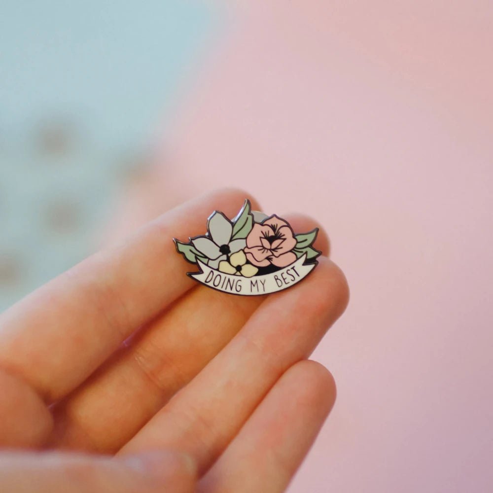 "Doing My Best" Pastel Hard Enamel Pin - Little Leaf Company
