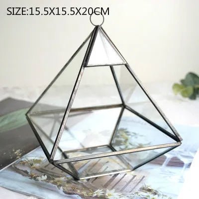 Geometric Glass Terrarium for Succulent & Cactus Plants - Little Leaf Company