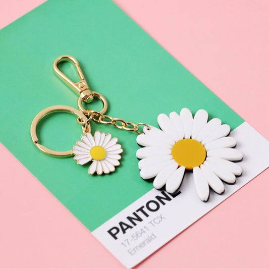 Colourful Daisy Keychain