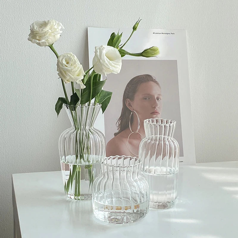 Nordic Colourful & Transparent Glass Bubble Vases