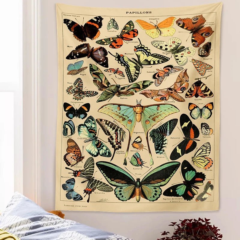 Vintage butterfly tapestry sale