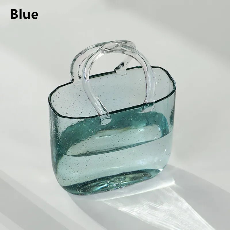 Charming Bubble Glass Handbag Vase - for your Flowers or a Quirky Fish Bowl - Little Leaf Company